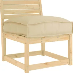 Décorations-vidaXL Coussin 60 x 40 x 8 cm Tissu Oxford Beige