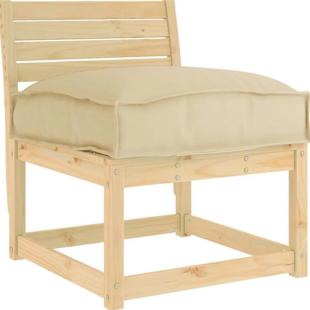 Décorations-vidaXL Coussin 60 x 40 x 8 cm Tissu Oxford Beige