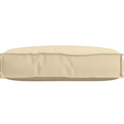 Décorations-vidaXL Coussin 60 x 40 x 8 cm Tissu Oxford Beige