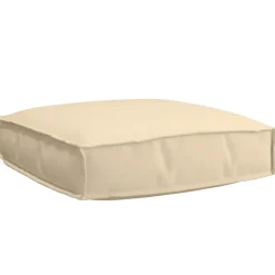 Décorations-vidaXL Coussin 60 x 60 x 12 cm Tissu Oxford Beige