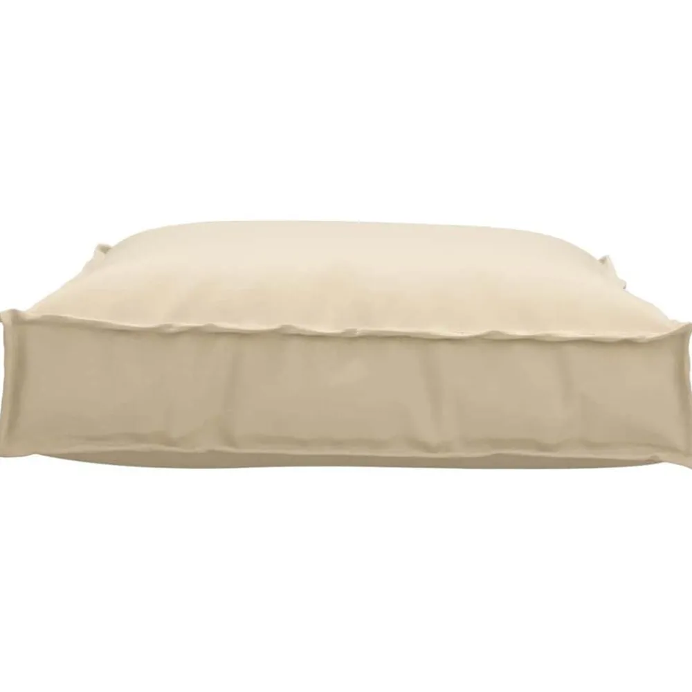 Décorations-vidaXL Coussin 70 x 70 x 12 cm Tissu Oxford Beige