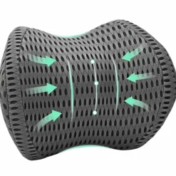 Linge-vidaXL Coussin cervical Mousse à mémoire de forme 31 x 22 x 13 cm Gris