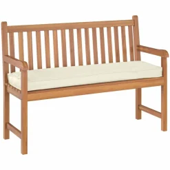 vidaXL Coussin Crème 140 x 40 x 8 cm Tissu Oxford