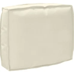 Décorations-vidaXL Coussin Crème 50 x 40 x 12 cm Tissu Oxford Cr&egrave;me