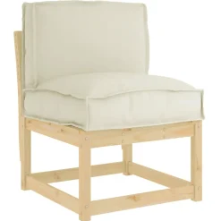 Décorations-vidaXL Coussin Crème 50 x 40 x 12 cm Tissu Oxford Cr&egrave;me
