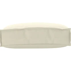 Décorations-vidaXL Coussin Crème 50 x 40 x 12 cm Tissu Oxford Cr&egrave;me