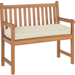 Décorations-vidaXL Coussin Crème 110 x 40 x 8 cm Tissu Oxford Cr&egrave;me