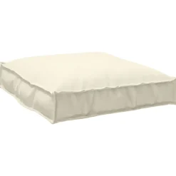 Décorations-vidaXL Coussin Crème 70 x 70 x 12 cm Tissu Oxford Cr&egrave;me