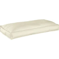 Décorations-vidaXL Coussin Crème 120 x 60 x 12 cm Tissu Oxford Cr&egrave;me