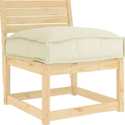 vidaXL Coussin Crème 50 x 50 x 12 cm Tissu Oxford