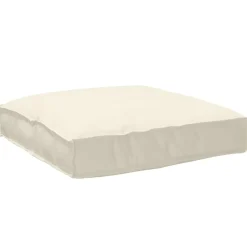 vidaXL Coussin Crème 80 x 80 x 12 cm Tissu Oxford