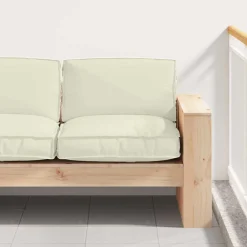 vidaXL Coussin Crème 80 x 80 x 12 cm Tissu Oxford
