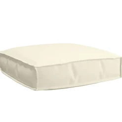 vidaXL Coussin Crème 60 x 60 x 12 cm Tissu Oxford