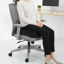 Linge-vidaXL Coussin d’assise Uni 40 x 40 x 13 cm Mousse PU Noir