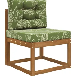 Décorations-vidaXL Coussin de canapé d'extérieur 2 pcs Modèle feuille Polyester Mod&egrave;le feuille