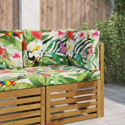 Décorations-vidaXL Coussin de canapé d'extérieur 3 pcs Polyester coloré