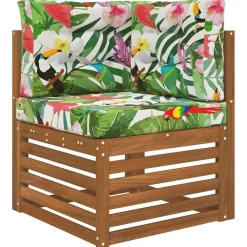 Décorations-vidaXL Coussin de canapé d'extérieur 3 pcs Polyester coloré