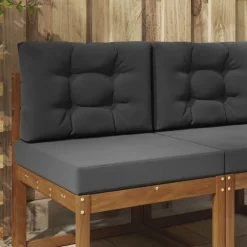 Décorations-vidaXL Coussin de canapé d'extérieur 2 pcs Polyester Anthracite