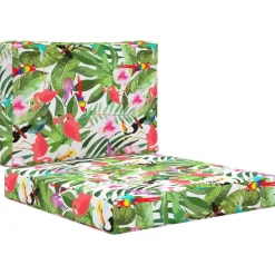 Décorations-vidaXL Coussin de canapé d'extérieur 2 pcs Polyester coloré