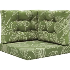 Foresterie & Exploitation Des Forêts|Décorations-vidaXL Coussin de canapé d'extérieur 3 pcs Modèle feuille Polyester Modèle feuille