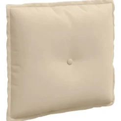 vidaXL Coussin de Dos Crème 50 x 45 cm Tissu en microfibre