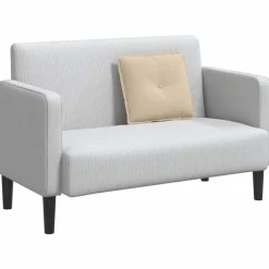 vidaXL Coussin de Dos Crème 50 x 45 cm Tissu en microfibre