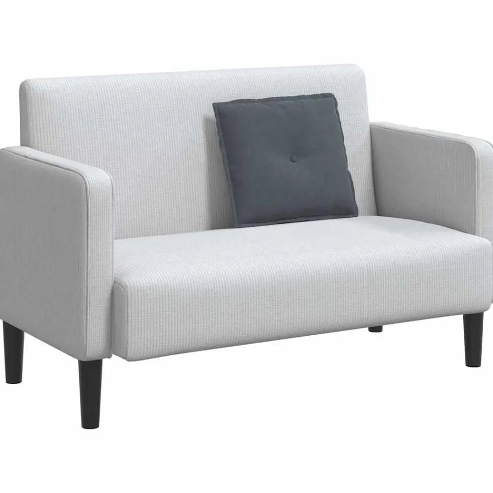Décorations-vidaXL Coussin de Dos 50 x 45 cm Tissu en velours côtelé Gris foncé