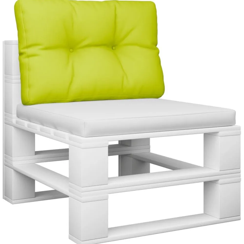 Décorations-vidaXL Coussin de palette 50x40x12 cm tissu Vert vif