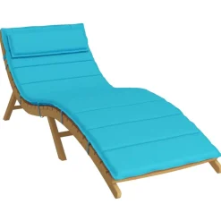 Décorations-vidaXL Coussin de transat ensoleillé 178 x 60 x 4 cm Turquoise