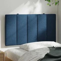 Lits & Accessoires-vidaXL Coussin de tête de lit Hanko 80 cm tissu Bleu