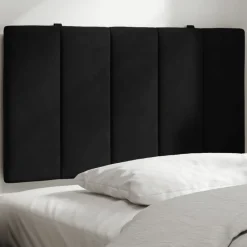 Lits & Accessoires-vidaXL Coussin de tête de lit Hanko 80 cm velours Noir