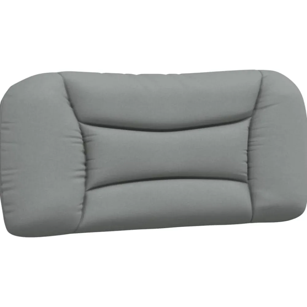 Lits & Accessoires-vidaXL Coussin de tête de lit Hvar 80 cm tissu Gris clair