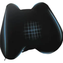 Linge-vidaXL Coussin dorsal Mousse à mémoire de forme 40 x 32 x 13 cm Noir