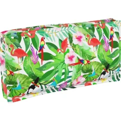 Décorations-vidaXL Coussin Floral Multicolore 120 x 60 x 12 cm Tissu Oxford Jungle tropicale
