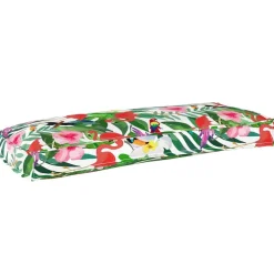 Décorations-vidaXL Coussin Floral Multicolore 100 x 40 x 8 cm Tissu Oxford Jungle tropicale