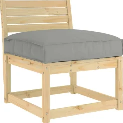 Décorations-vidaXL Coussin 70 x 70 x 12 cm Tissu Oxford Gris