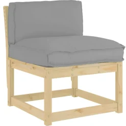 Décorations-vidaXL Coussin 70 x 40 x 12 cm Tissu Oxford Gris