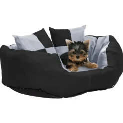 vidaXL Coussin réversible lavable pour chien 65x50x20 cm