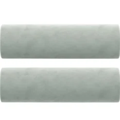 vidaXL Coussins décoratifs lot de 2 Ø15x50 cm Velours