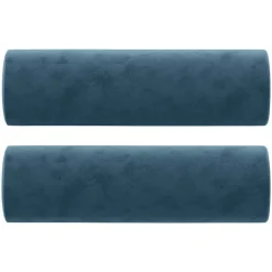 vidaXL Coussins décoratifs lot de 2 Ø15x50 cm Velours
