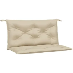 Décorations-vidaXL Coussins de banc jardin lot de 2 100x50x7 cm tissu Oxford Beige