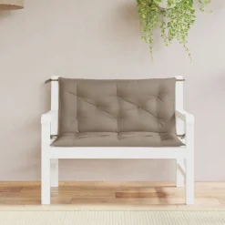 vidaXL Coussins de banc jardin lot de 2 100x50x7 cm tissu Oxford