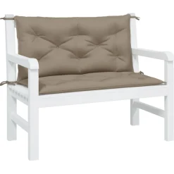 vidaXL Coussins de banc jardin lot de 2 100x50x7 cm tissu Oxford