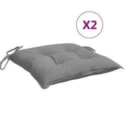 vidaXL Coussins de chaise lot de 2 40x40x7 cm tissu oxford