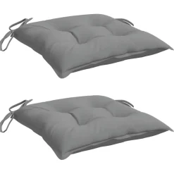 vidaXL Coussins de chaise lot de 2 40x40x7 cm tissu oxford