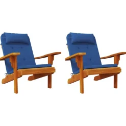 vidaXL Coussins de chaise Uni 2 pcs 58 x 77 x 4,5 cm Tissu Oxford