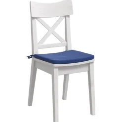 Décorations-vidaXL Coussins de siège 4 pcs 40 x 40 x 3 cm Velours Bleu police