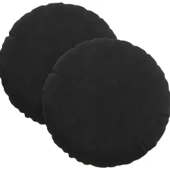 vidaXL Coussins de siège 2 pcs Ø30 x 13 cm Velours