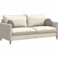 Décorations-vidaXL Coussins de siège 2 pcs Ø30 x 13 cm tissu Taupe
