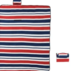 Loisirs De Plein Air-vidaXL Couverture de pique-nique pliable 200x150 cm velours Rouge